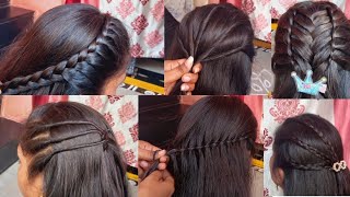 Five 5 beautiful design Hairstyle long hair design Hairstyleshairstyles hair Nirmala Hairstyles [upl. by Anilak]