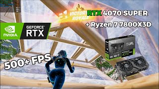 RTX 4070 Super  Ryzen 7 7800X3D  Fortnite Chapter 5 Season 2  Performance Mode  Low Meshes [upl. by Hayila244]