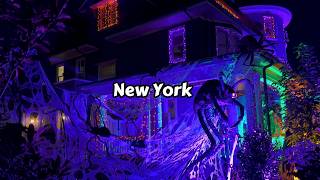 2024 Best Halloween Decorations Brooklyn Dyker Heights New York 4k Horror Props [upl. by Wileen565]