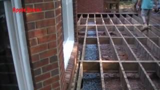 FRENCH DRAIN UNDER WOOD DECK Apple Drains Charlotte North Carolina [upl. by Jea234]