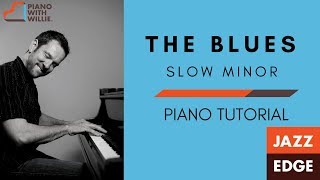 Learn to Play Slow Minor Blues  Piano Tutorial by JAZZEDGE [upl. by Ciapas]