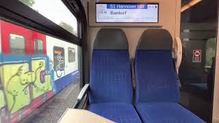 SBH SBahn Hannover Fahrgastmitfahrt Linie S1  Von Haste Nach Kirchdorf [upl. by Gniw]