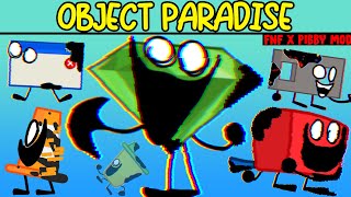 Friday Night Funkin VS Corrupted Object Paradise  Cutscenes  Pibby x FNF Mod [upl. by Nipha156]