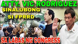 Atty Vic Rodriguez Nakiisa sa Pagsalubong Kay FPRRD Hearing Congress [upl. by Noslien]