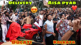 Finally Ducati ki delivery leli 😍 or aisi Delivery Life mai pehli baar li Kolkata mai ❤️ sab hairaan [upl. by Noelani]