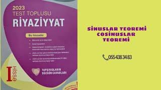 sinuslar teoremi yeni toplu  cosinuslar teoremi 2023 yeni toplu  üçbucaqlar [upl. by Grenier593]