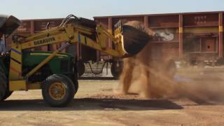 dabasiya loader with john deere tractor 5310 [upl. by Enelime]