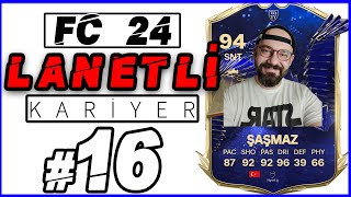 KENDİNİ YENİ KARİYERE EKLETMEK İSTİYORSAN GEL  FC 24 LANETLİ KARİYER 16 [upl. by Akinad]