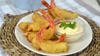 Gambas rebozadas o quoten gabardinaquot Aperitivo fácil y delicioso [upl. by Rosenkranz]