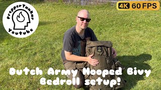 Bedroll setup with Dutch Army Hooped Bivy  Sea to Summit sleepinpad  Snugpak Softie 6 sleepingbag [upl. by Pincus]