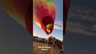 Hot air balloon festivalhotairballoon hotairballoonfestival [upl. by Joycelin]