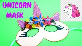 UNICORN MASK  ANIMALMASK  MASK MAKING  DIY MASK  MASK MAKING COMPETITIONT  EASY MASK FOR KIDS [upl. by Eesdnil882]