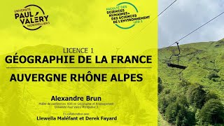 CM L1 GEO DE LA FRANCE  AUVERGNE RHÔNE ALPES [upl. by Grayce]