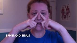 Massage routine to soothe inflamed sinuses [upl. by Donohue]