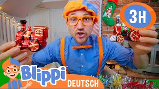 Weihnachtsdekorationen  Kinderlieder und Cartoons  Blippi  Moonbug Kids Deutsch [upl. by Reede]