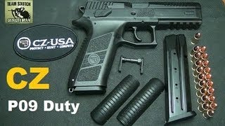 CZ P09 Duty Model Polymer Frame [upl. by Aihsetel]