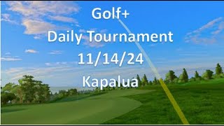 Golf Daily Tournament At Kapalua 111424 [upl. by Fairman]