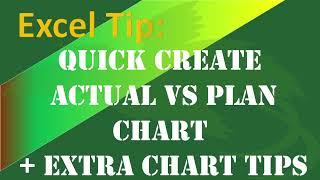 Quick create Actual vs Plan chart [upl. by Jorey]