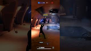 Intense Battle In Jabbas Palace starwarsbattlefront2 pc xbox gaming trending hvvjedi sith [upl. by Einegue]