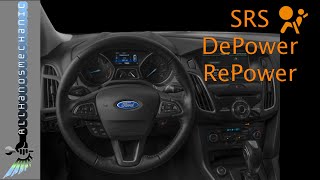 Ford Focus Airbag Light Reset SRS Depower Repower Procedure  2012 2013 2014 2015 2016 2017 2018 [upl. by Allen]