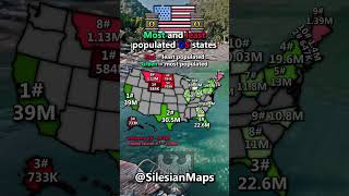 What are most and least populated US states [upl. by Adnolohs552]