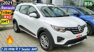 Triber RXZ Amt 2020  Renault Triber Automatic 10 BS6 Features Interior Exterior Price [upl. by Enicar]