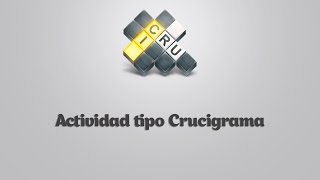 Cómo crear una actividad tipo quotCrucigramaquot en Educaplay [upl. by Aihsital]