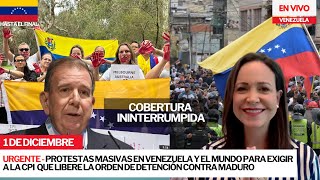 Protestas masivas en Venezuela y mundo hoy convocadas por María Corina Machado y Edmundo González [upl. by Aronoel]