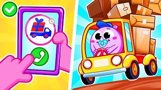 Delivery for Kids  Sibling Play  Funny Songs For Baby amp Nursery Rhymes by Toddler [upl. by Marcin541]