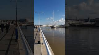 Pont y Ddraig Harbour Bridge Rhyl [upl. by Nnylirak787]