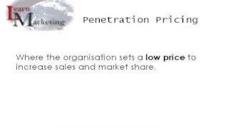 Marketing Mix4 ps Pricing Strategies [upl. by Flossie]