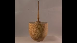 Woodturning  Ash Lidded Box with Finial [upl. by Marsden]