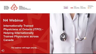 ITPO  Helping Internationally Trained Physicians across Canada [upl. by Laira799]