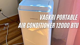 VAGKRI VAAC02 Portable Air Conditioner 12000 BTU Review amp Instructions Manual [upl. by Germin]