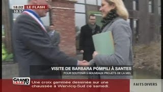 Visite de Barbara Pompili à Santes [upl. by Gnad]