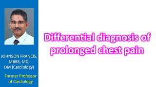 Differential diagnosis of prolonged chest pain [upl. by Amiaj244]