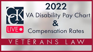 2022 VA Disability Pay Chart and Compensation Rates [upl. by Ahsuatan940]