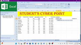 How to creat a marksheet in excel formula part 2 [upl. by Asiek]