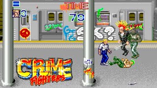 CRIME FIGHTERS  Stage 1 Boss Fight  ARCADE [upl. by Lorene]