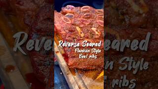 Reverse seared Flanken beef ribs on the Oklahoma Joes Tahoma 900 [upl. by Jodee]