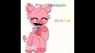 Picky Piggy eats and rates differend food🧁🍎🥓🍇 FT Picky Piggy💗 Cre RippleV2  pickypiggy [upl. by Oletha442]