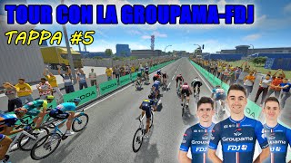 TOUR CON LA GROUPAMAFDJ  TAPPA 5  TOUR DE FRANCE 2024  Gameplay  ITA [upl. by Muns551]