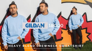 Gildan 18000 Heavy Blend™ Crewneck Sweatshirt  Tshirtca [upl. by Ynohtn]