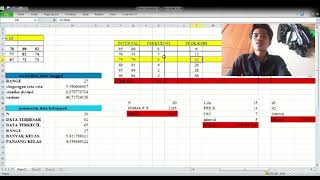 TUGAS UTS STATISTIKA CARA MENGHITUNG DATA TUNGGAL DAN DATA KELOMPOK [upl. by Alhahs496]