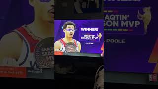 Jordan Poole wins his 6th consecutive Shaqtin’ A Fool Award [upl. by Bergmann]