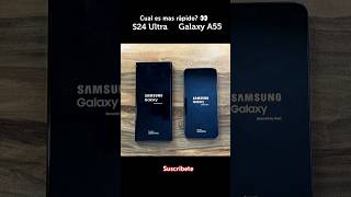 Cuál teléfono es más rápido Samsung s24 ultra Samsung a55 averigua 👀 tecnologia telefonos suscrib [upl. by Atnes]