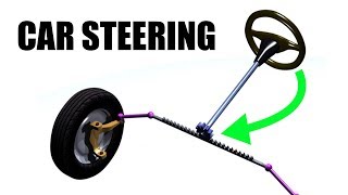 How Car Steering Works  Rack amp Pinion [upl. by Lalo899]