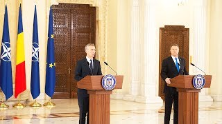 NATO Secretary General with the President of Romania Klaus Iohannis 31 JAN 2019 [upl. by Eanar]