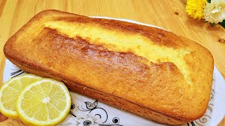 CAKE AU CITRON TRÈS FACILE vous ferez ce cake moelleux tous les jours un délice 😋 [upl. by Tsuda588]