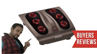 HoMedics Triple Action Shiatsu Foot Massager Customers Reviews [upl. by Kezer]